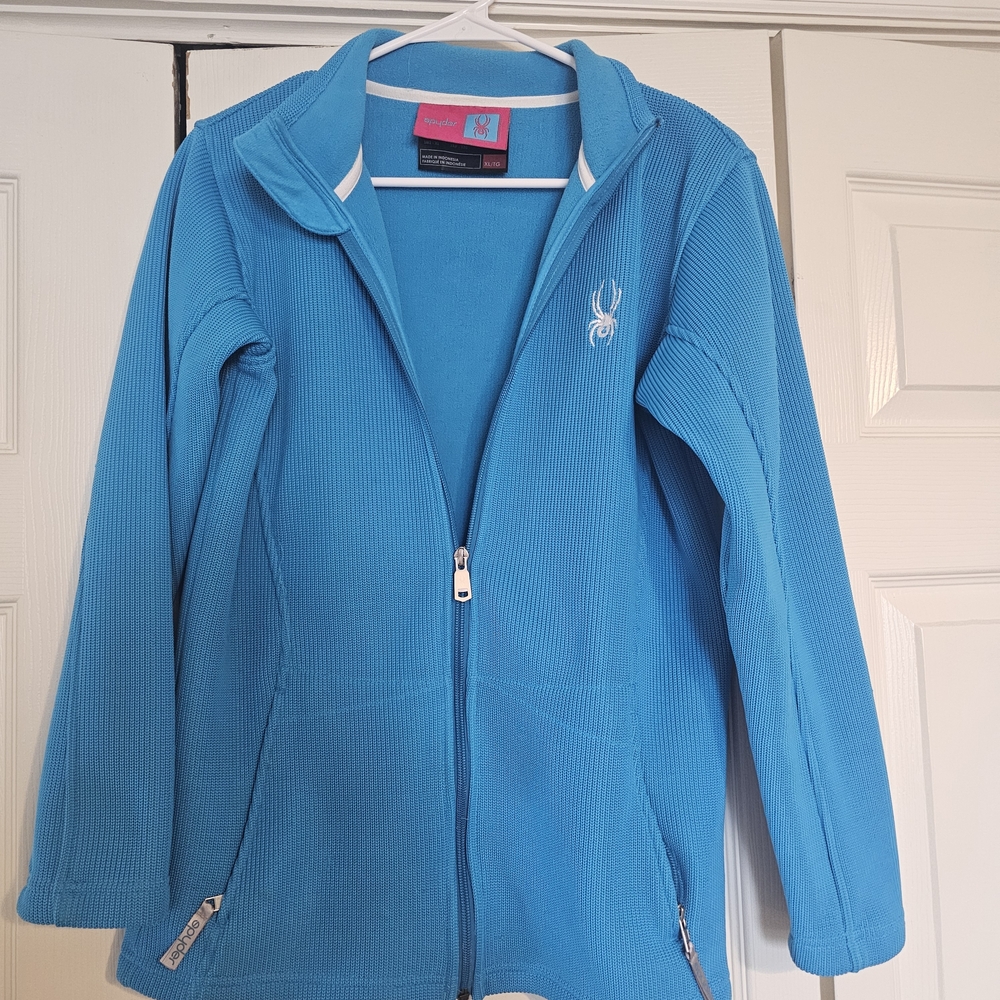Spyder Turquoise Blue Fleece with Pink Label